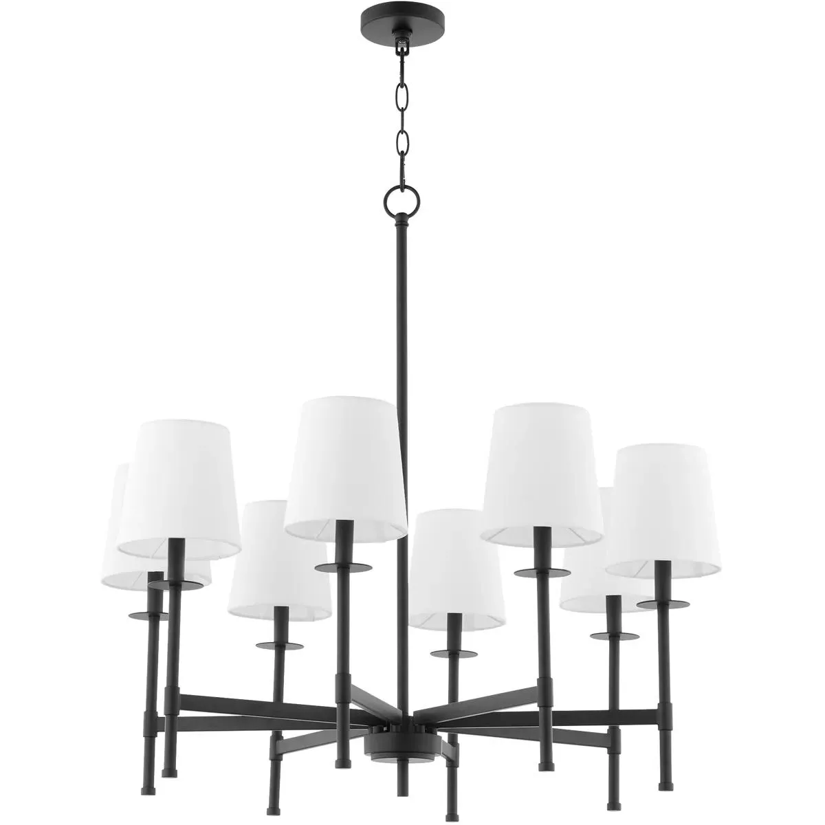 Quorum Belshaw 8-Light Chandelier - Matte Black product