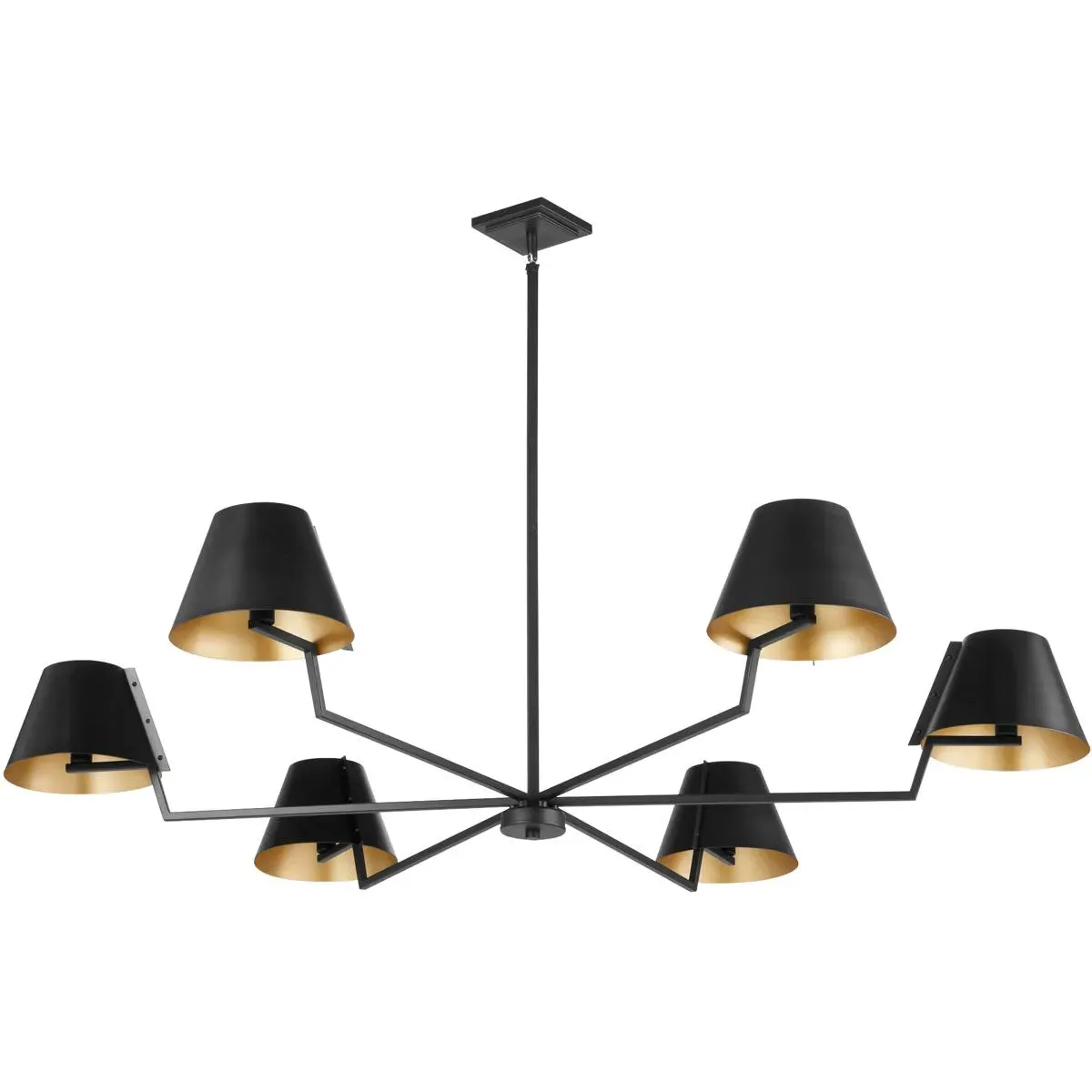 Quorum Bliss 6-Light Chandelier - Matte Black, Metal product
