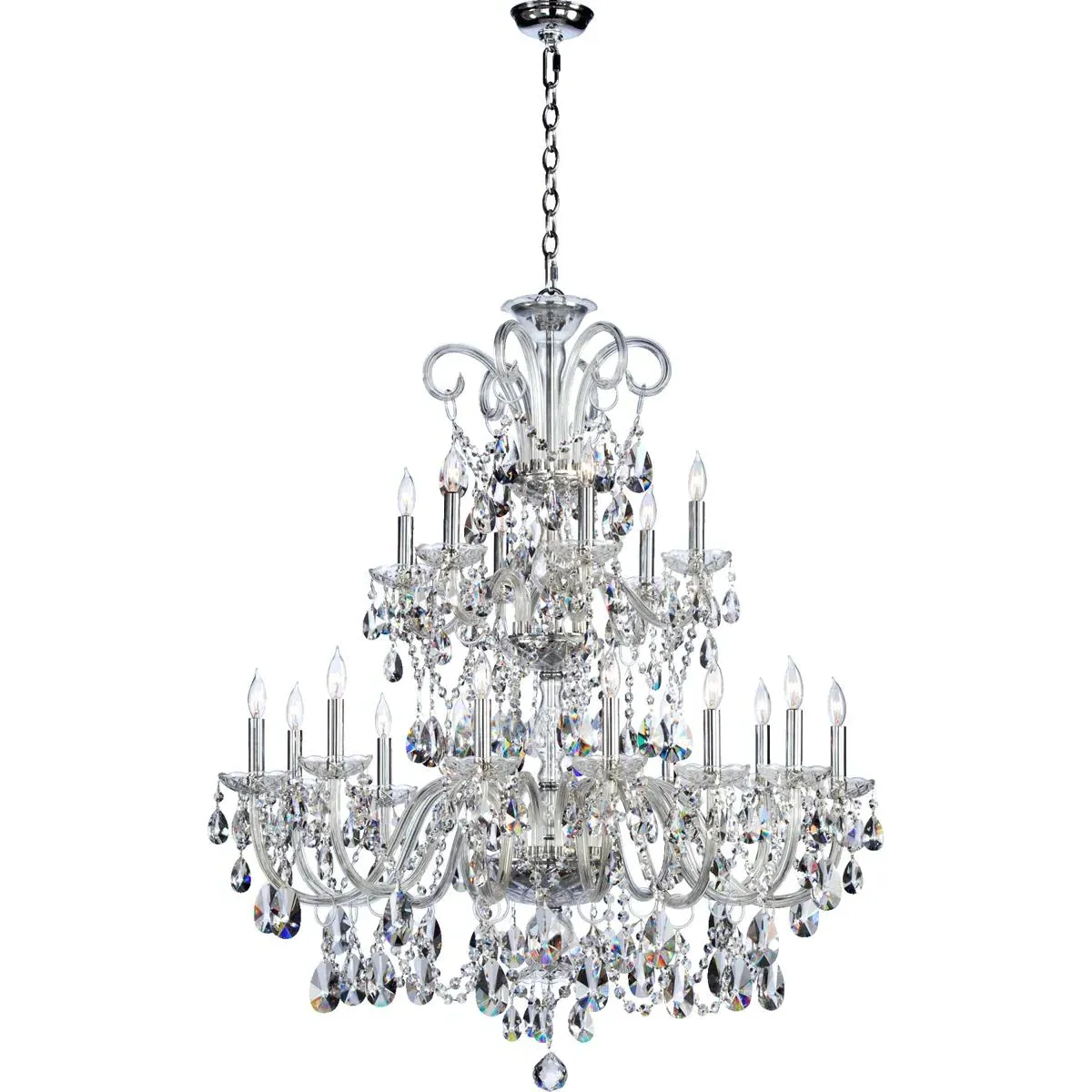 Quorum Bohemian Katerina 18-Light Chandelier - Chrome product