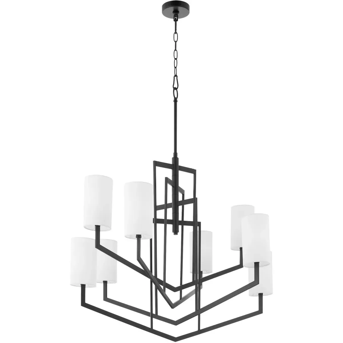 Quorum Bolivar 8-Light 40 Inch Chandelier - Matte Black product
