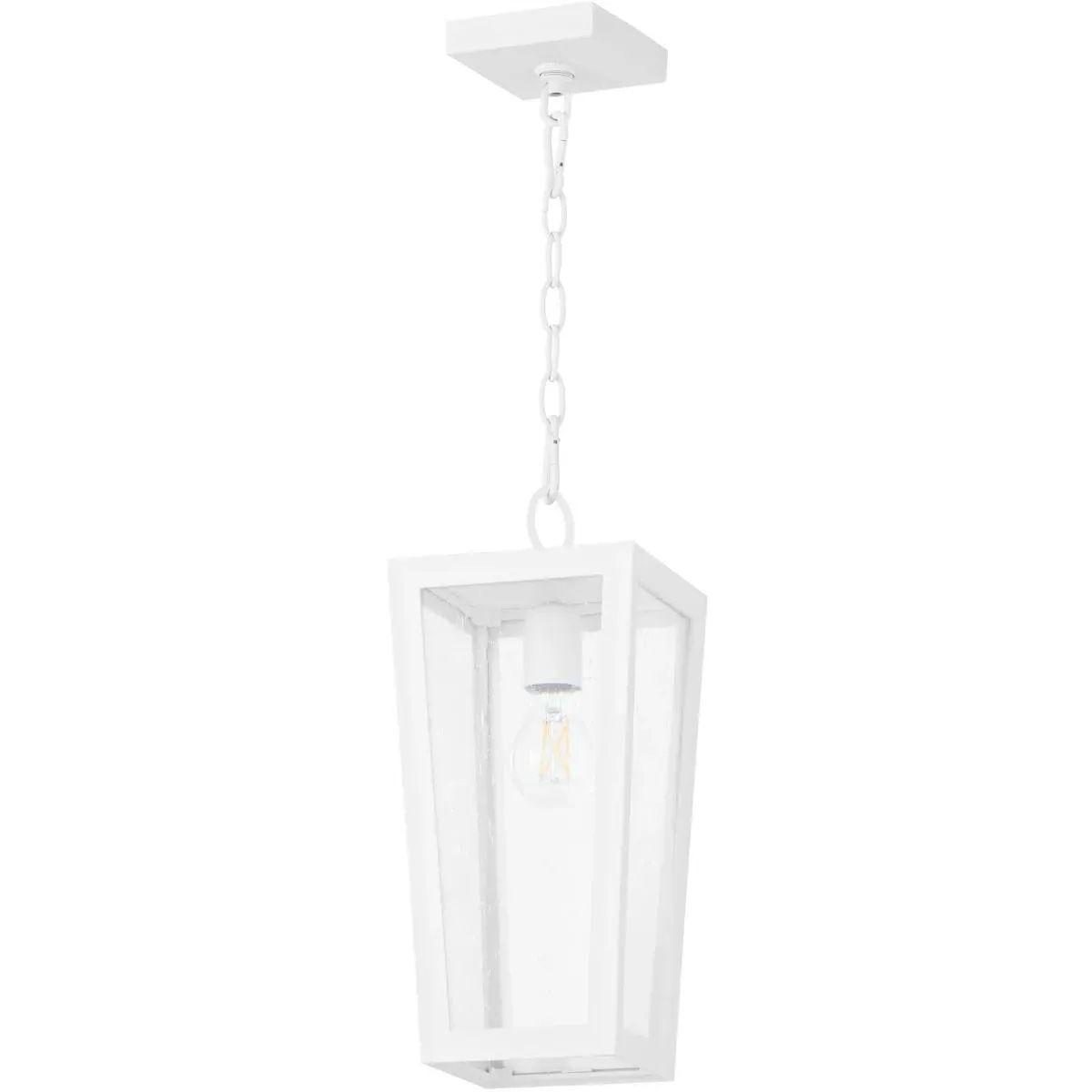 Quorum Bravo 1-Light Pendant Ceiling Light - White, Glass product