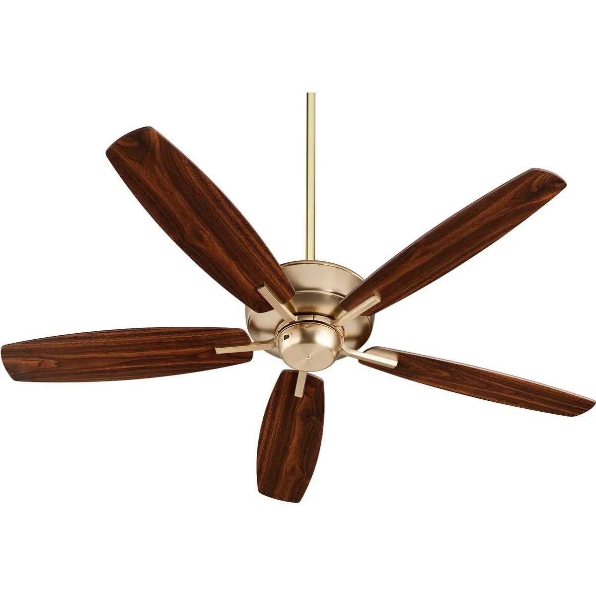 Quorum Breeze 52-Inch Indoor Ceiling Fan - Aged Brass, Dark Oak/Walnut product