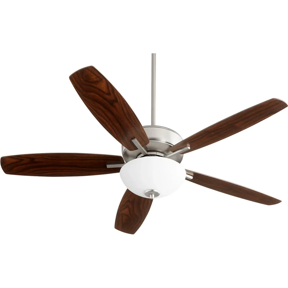Quorum Breeze 52-Inch Indoor Ceiling Fan - Satin Nickel, Silver/Walnut product