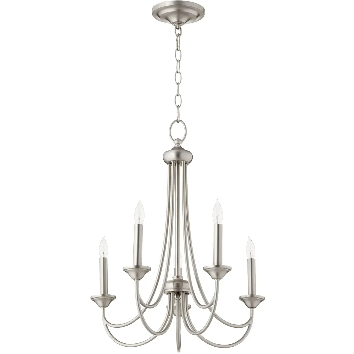 Quorum Brooks 5-Light 22 inch Chandelier - Satin Nickel product