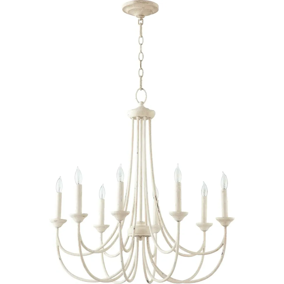 Quorum Brooks 8-Light Chandelier - Persian White product