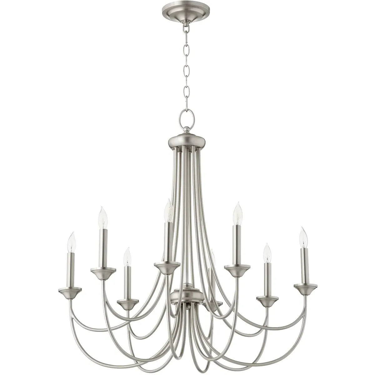 Quorum Brooks 8-Light Chandelier - Satin Nickel product