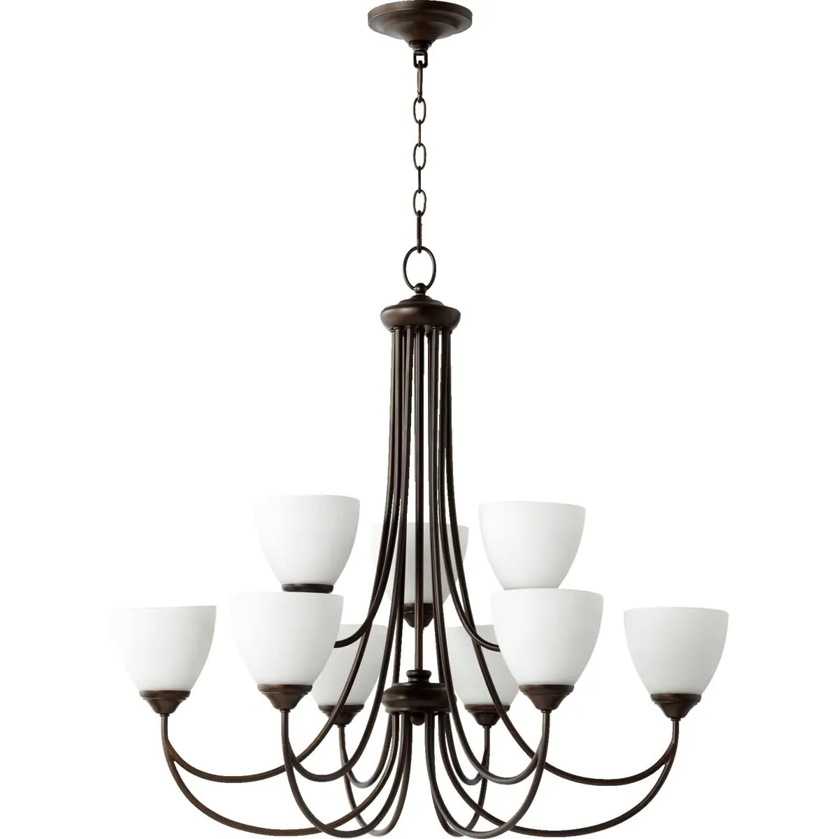 Quorum Brooks 9-Light Chandelier - Oiled Bronze product