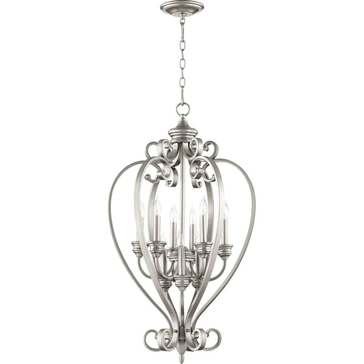 Quorum Bryant 9-Light Foyer Pendant - Classic Nickel product