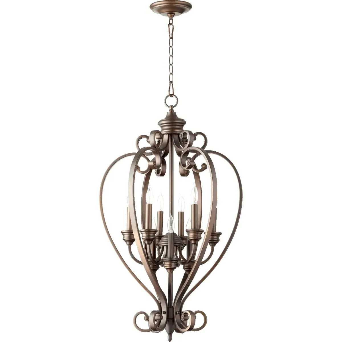 Quorum Bryant 9-Light Foyer Pendant - Oiled Bronze product