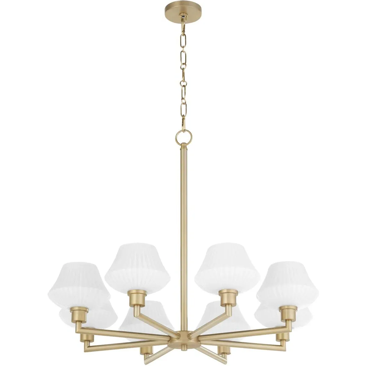 Quorum Cassini 8-Light Chandelier - Aged Brass product