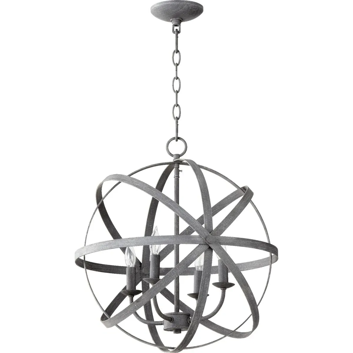 Quorum Celeste 4-Light Chandelier - Zinc product