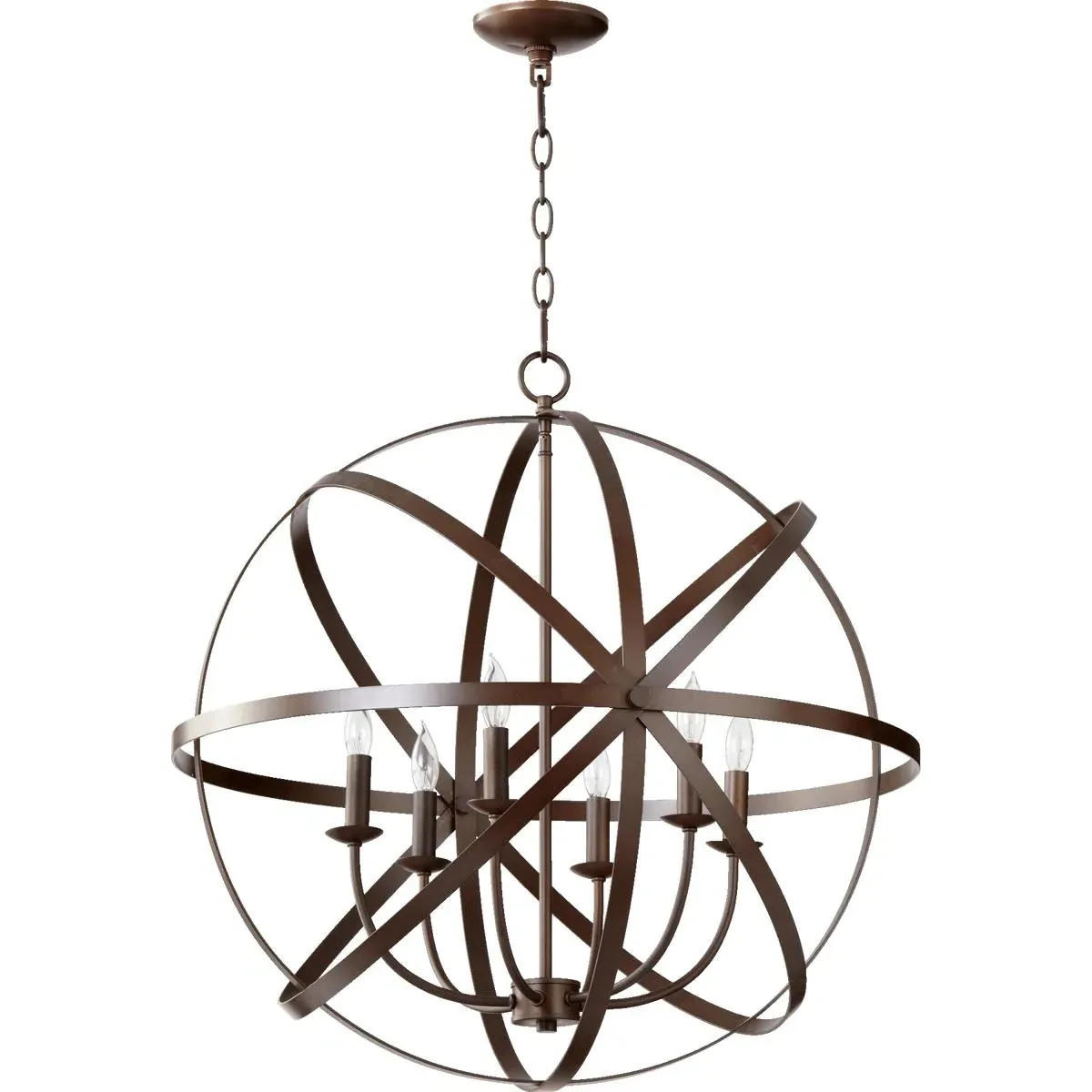 Quorum Celeste 6-Light Chandelier - Oiled Bronze product