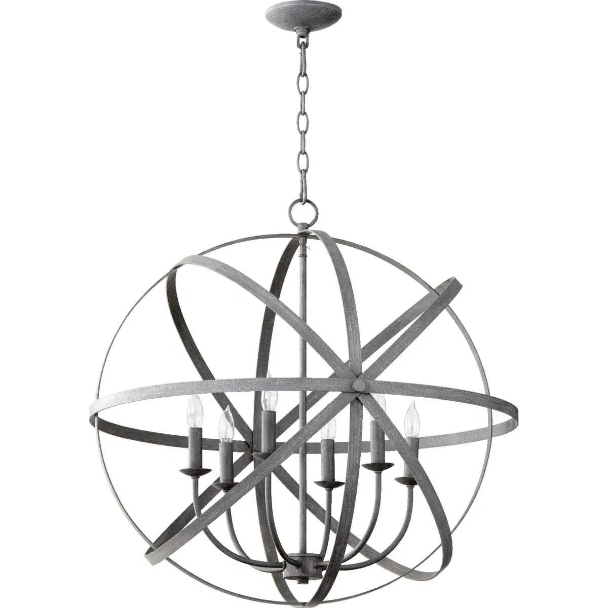 Quorum Celeste 6-Light Chandelier - Zinc product
