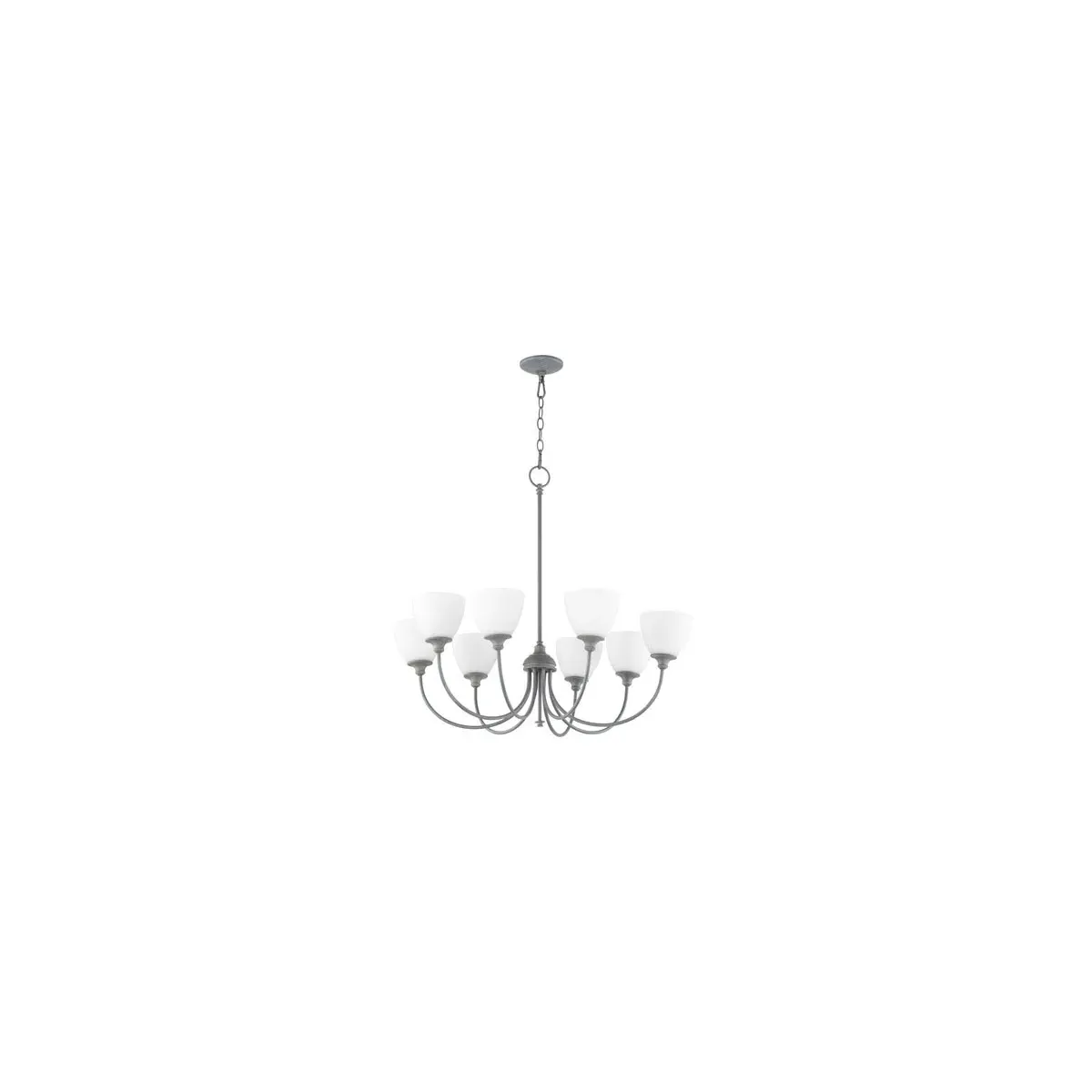 Quorum Celeste 8-Light Chandelier - Zinc product