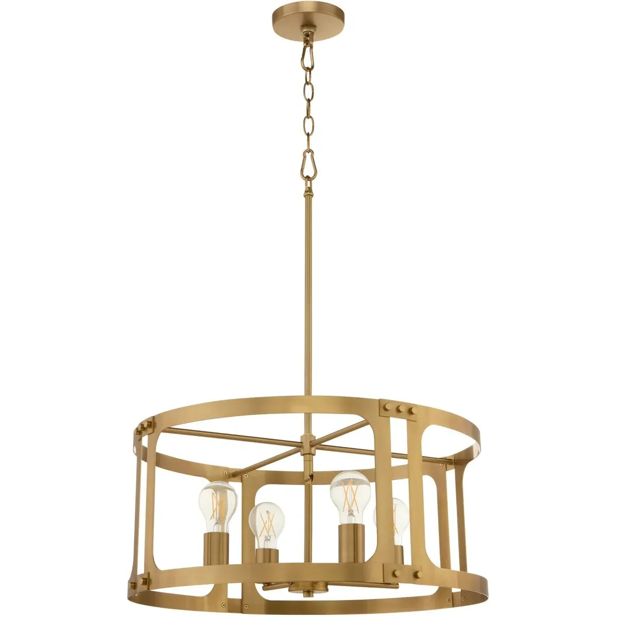 Quorum Colburn 4-Light Pendant - Brushed Brass product