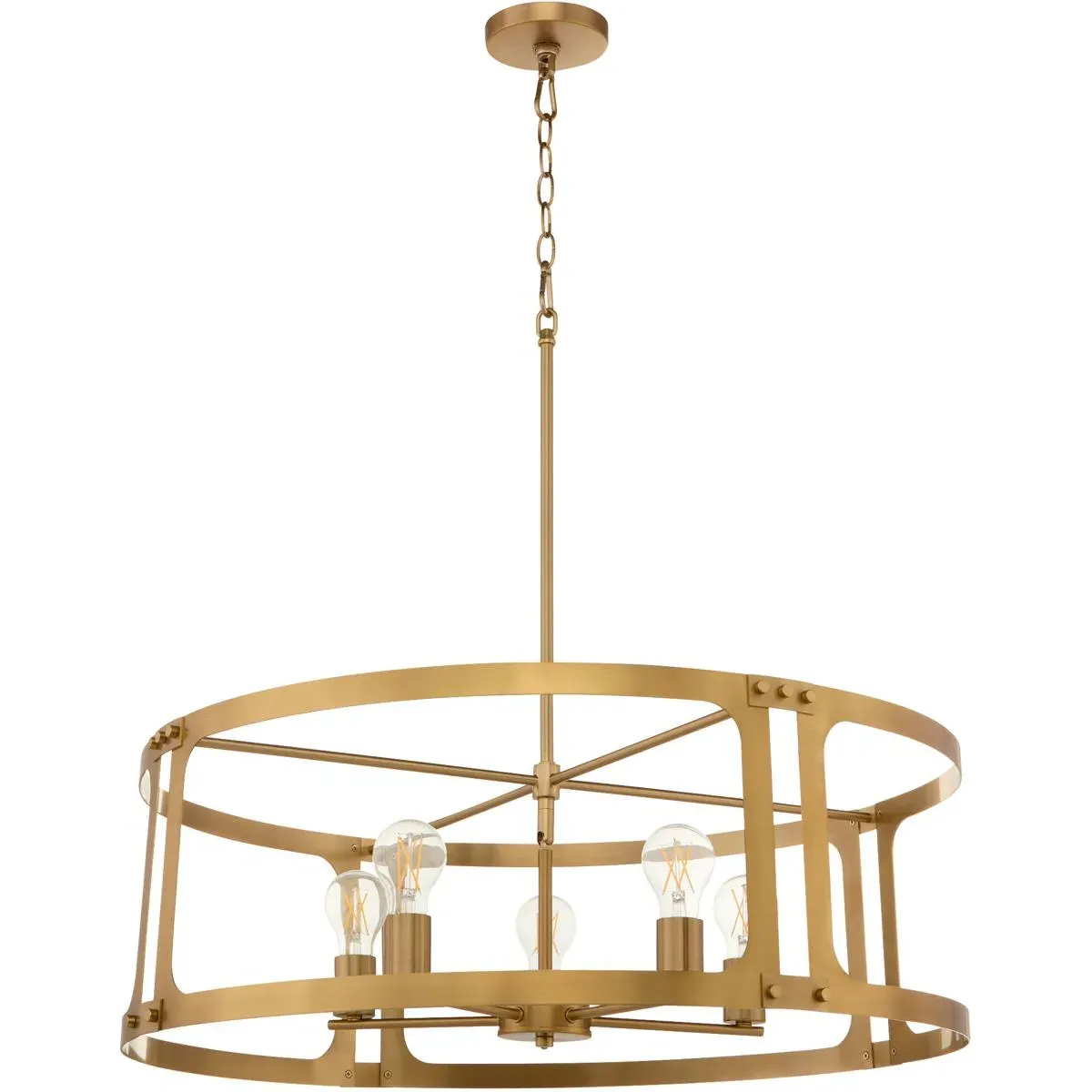 Quorum Colburn 5-Light Pendant - Brushed Brass product