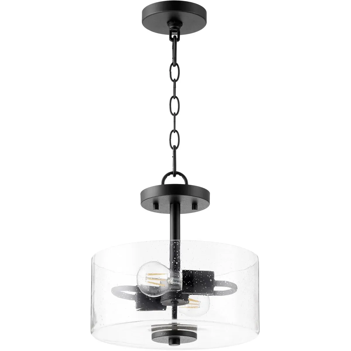 Quorum Dakota 2-Light Dual Mount Ceiling Light - Noir product