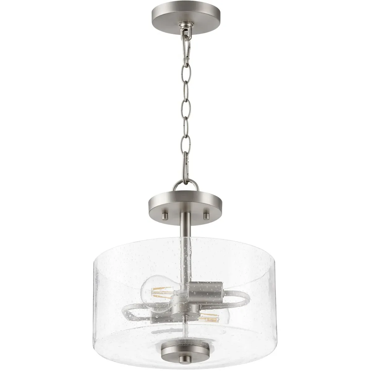 Quorum Dakota 2-Light Dual Mount Ceiling Light - Satin Nickel product