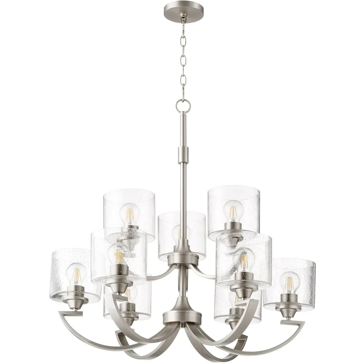 Quorum Dakota 9-Light Chandelier - Satin Nickel product