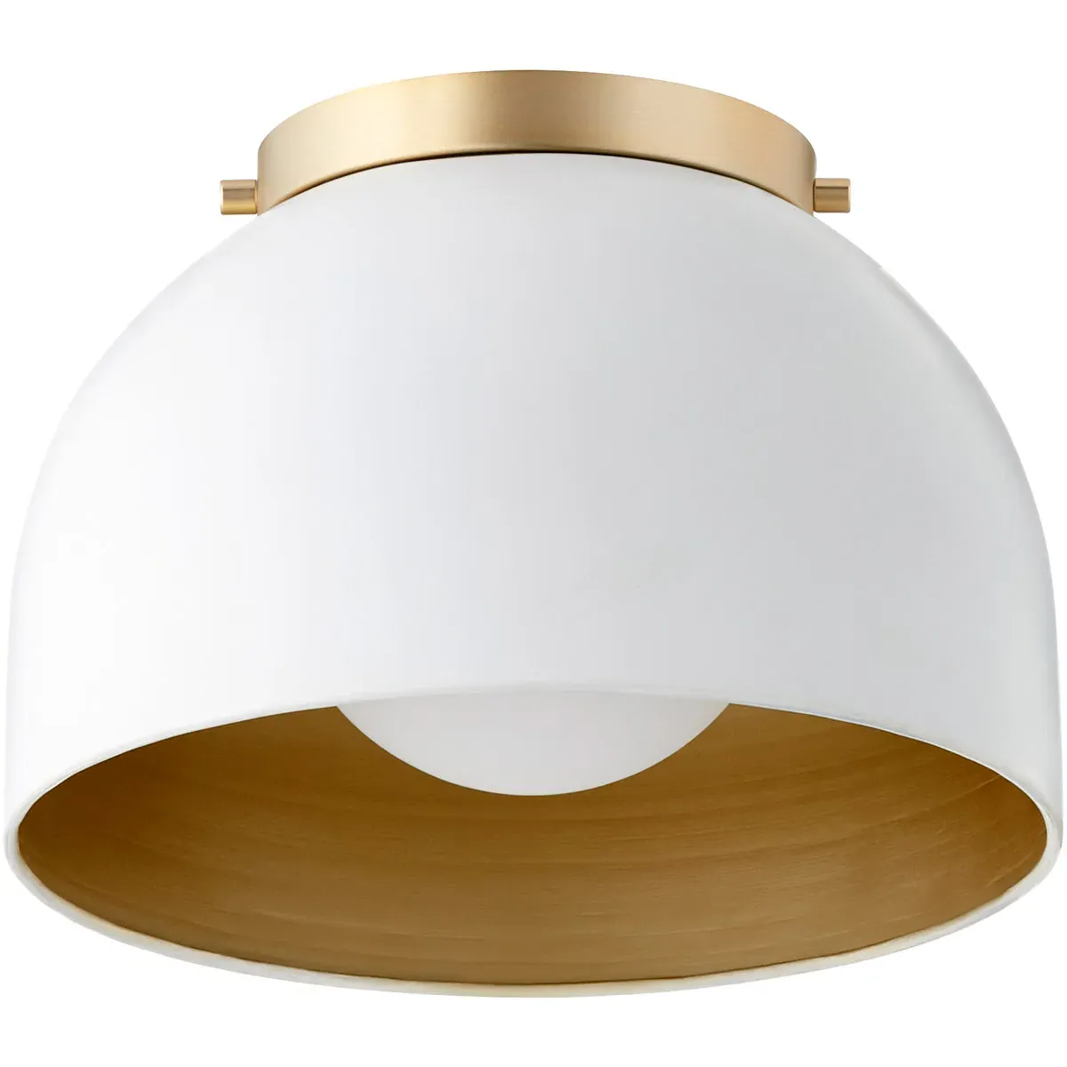 Quorum Dome 1-Light Flush Mount Ceiling Light - Studio White product