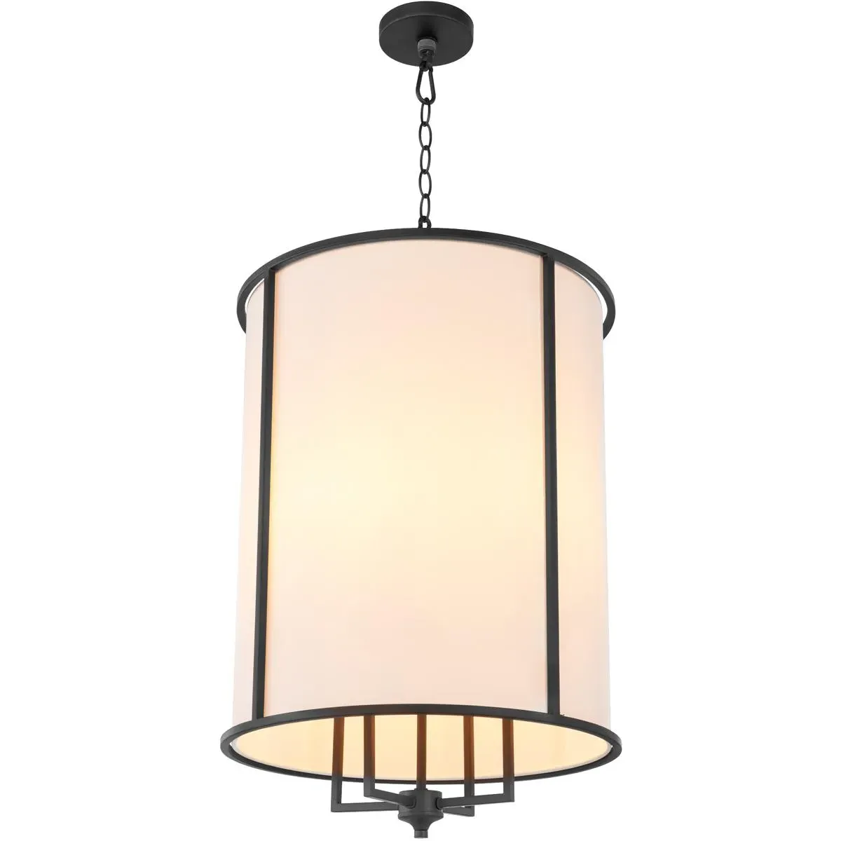 Quorum Eldorado 4-Light Foyer Pendant - Matte Black, Steel alternate view