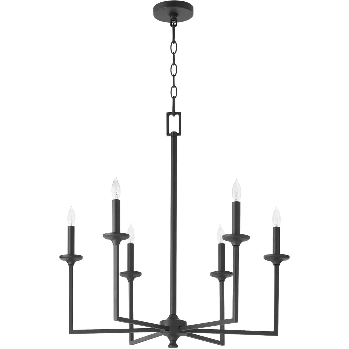 Quorum Eldorado 6-Light Chandelier - Matte Black product