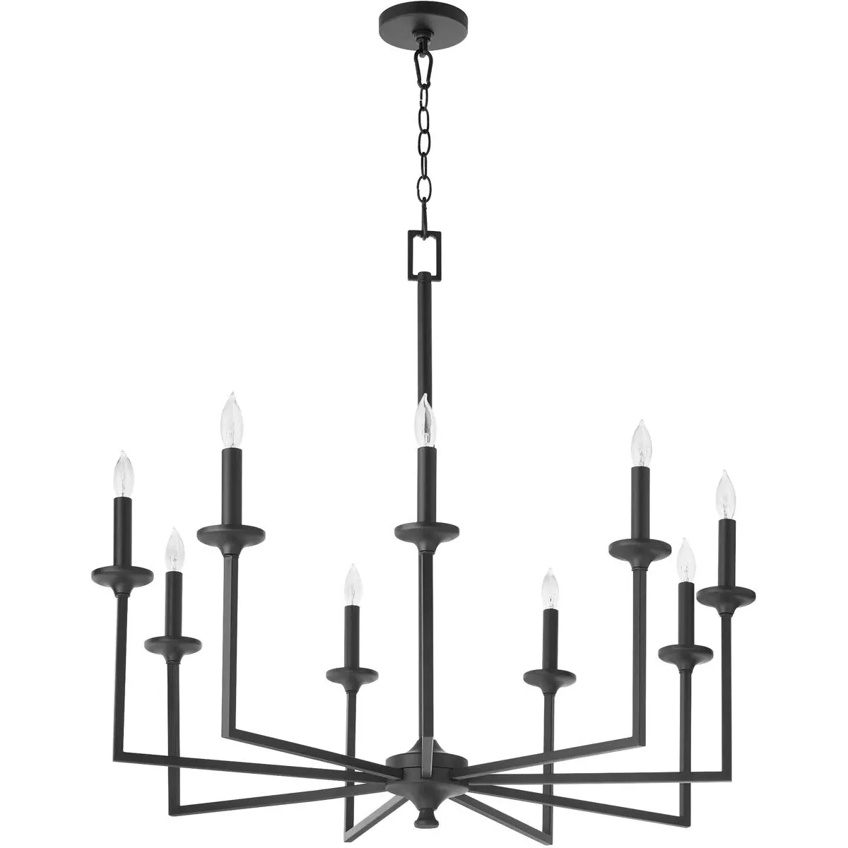 Quorum Eldorado 9-Light 32" Chandelier - Matte Black product