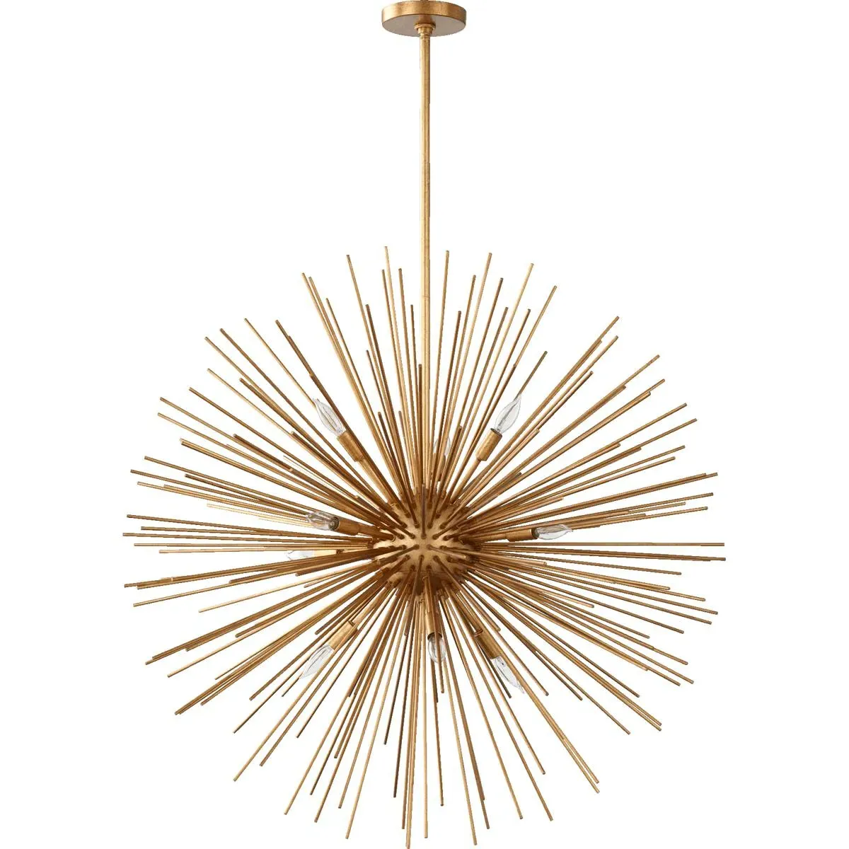 Quorum Electra 10-Light 35 inch Pendant - Gold Leaf product
