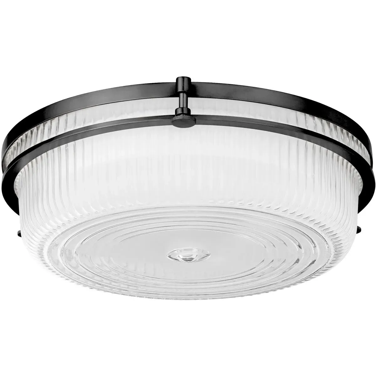 Quorum Emory 1-Light 14 inch Flush Mount Ceiling Light - Matte Black product