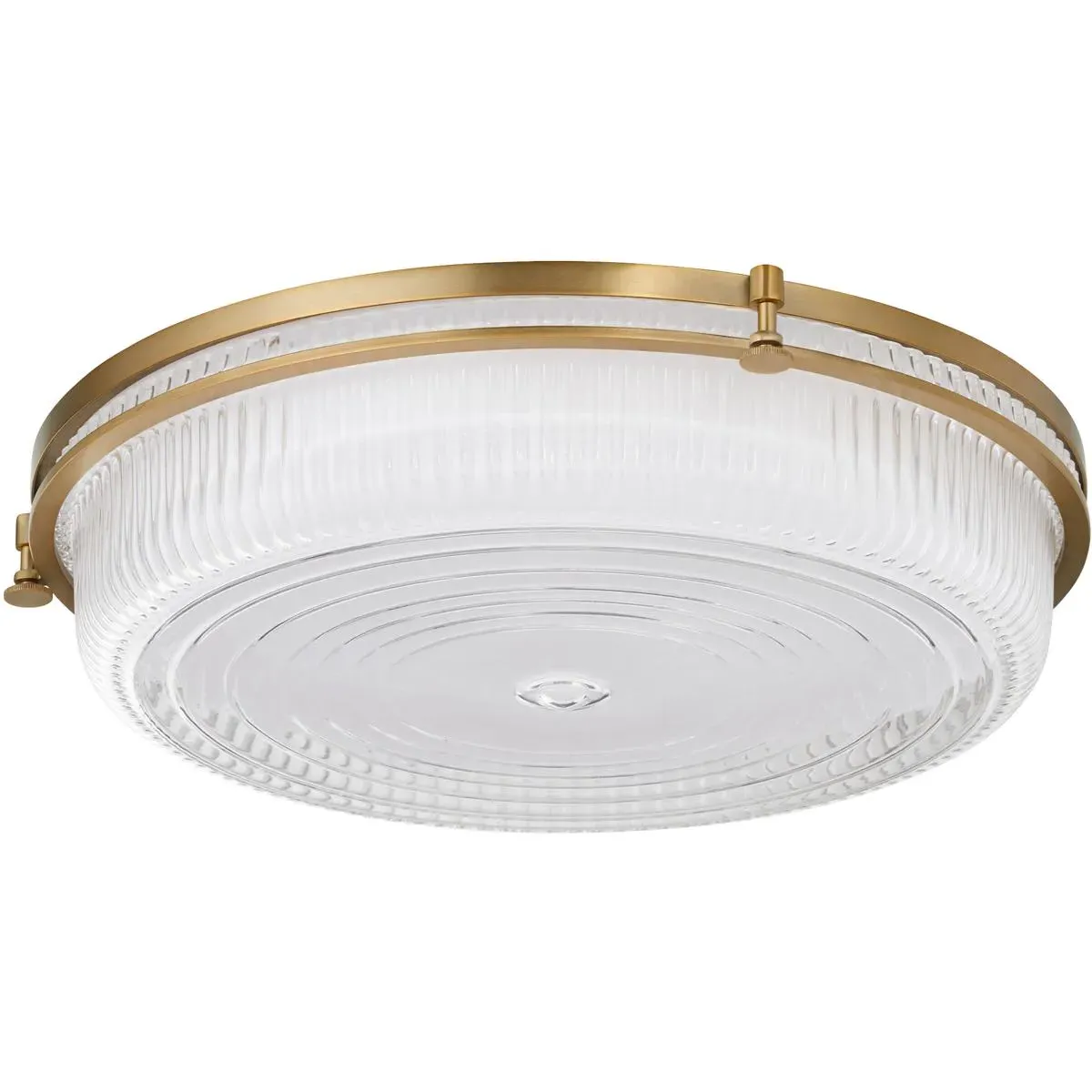 Quorum Emory 18 inch Flush Mount Ceiling Light - Brushed Brass product