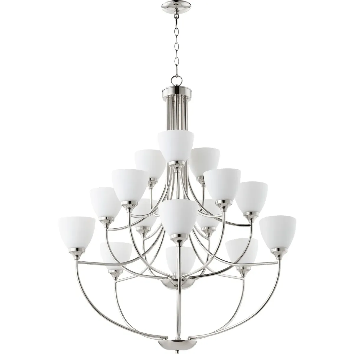 Quorum Enclave 15-Light Chandelier - Polished Nickel product