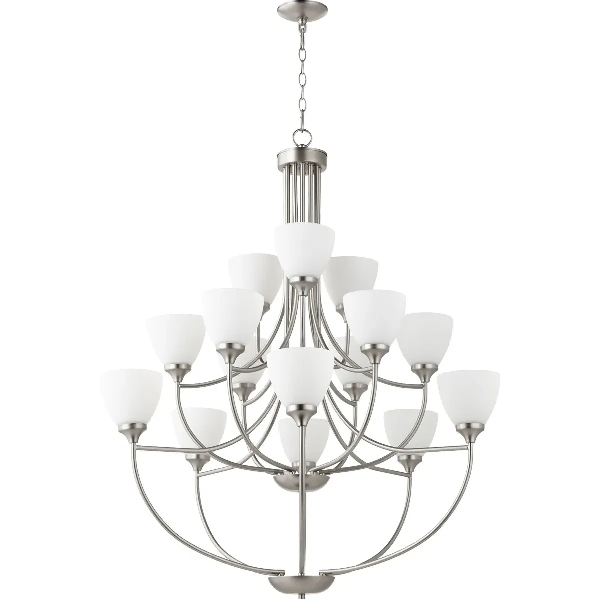 Quorum Enclave 15-Light Chandelier - Satin Nickel product