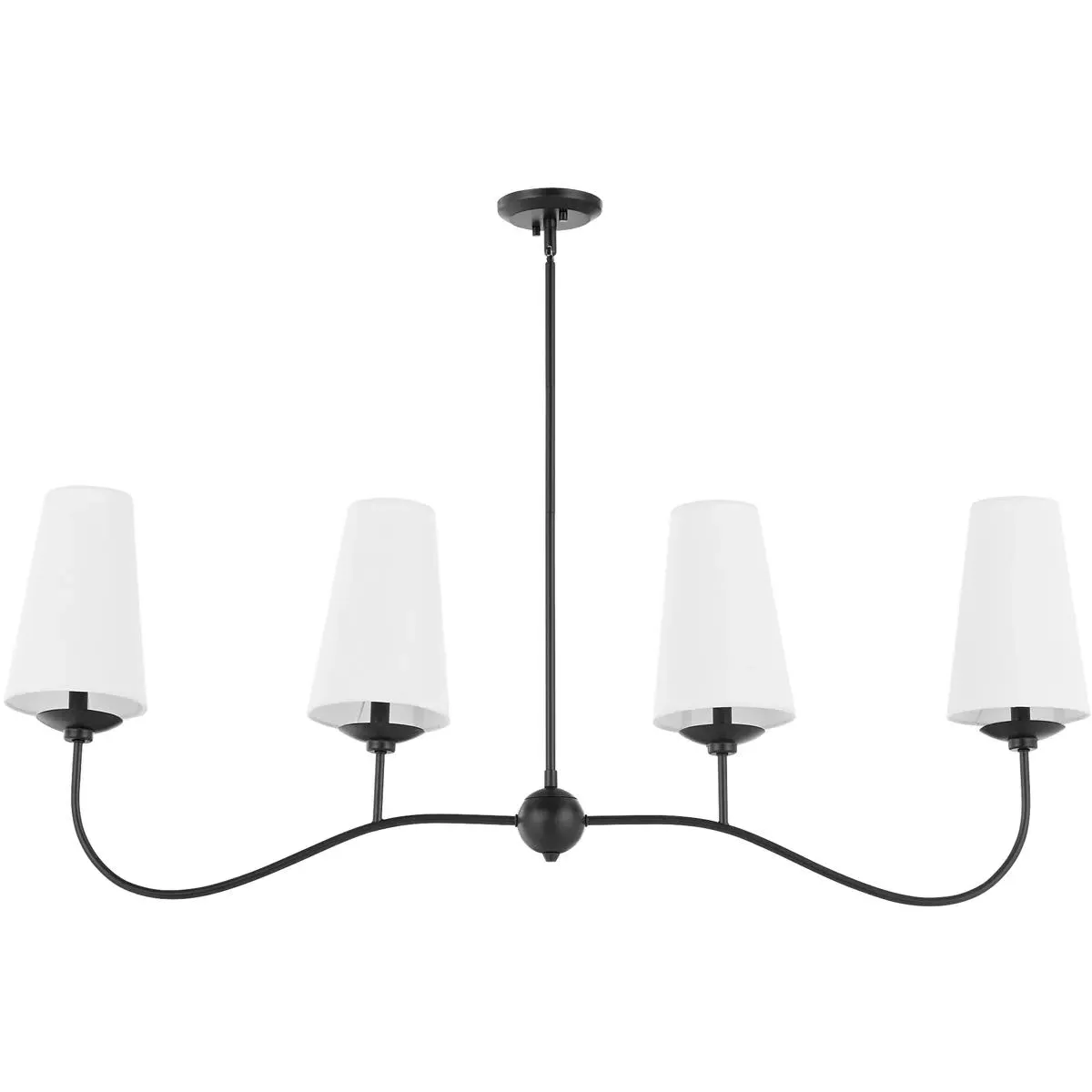 Quorum Euphora 4-Light 50 inch Linear Chandelier - Midnight Bronze product