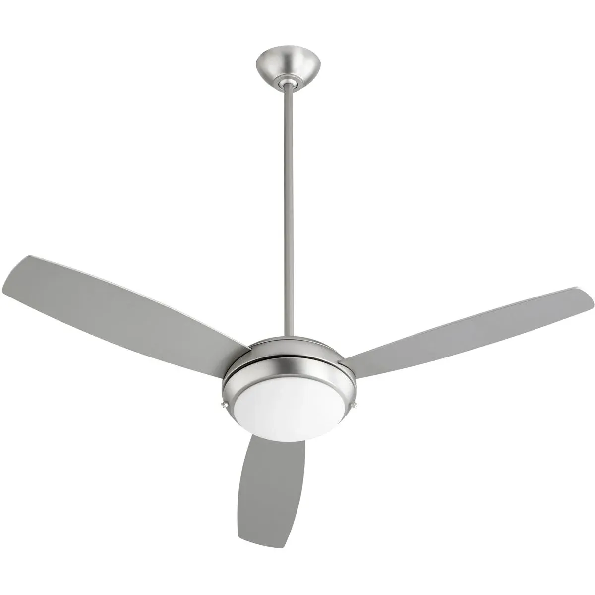 Quorum Expo 52 Inch Ceiling Fan - Satin Nickel, Silver/Weathered Gray product