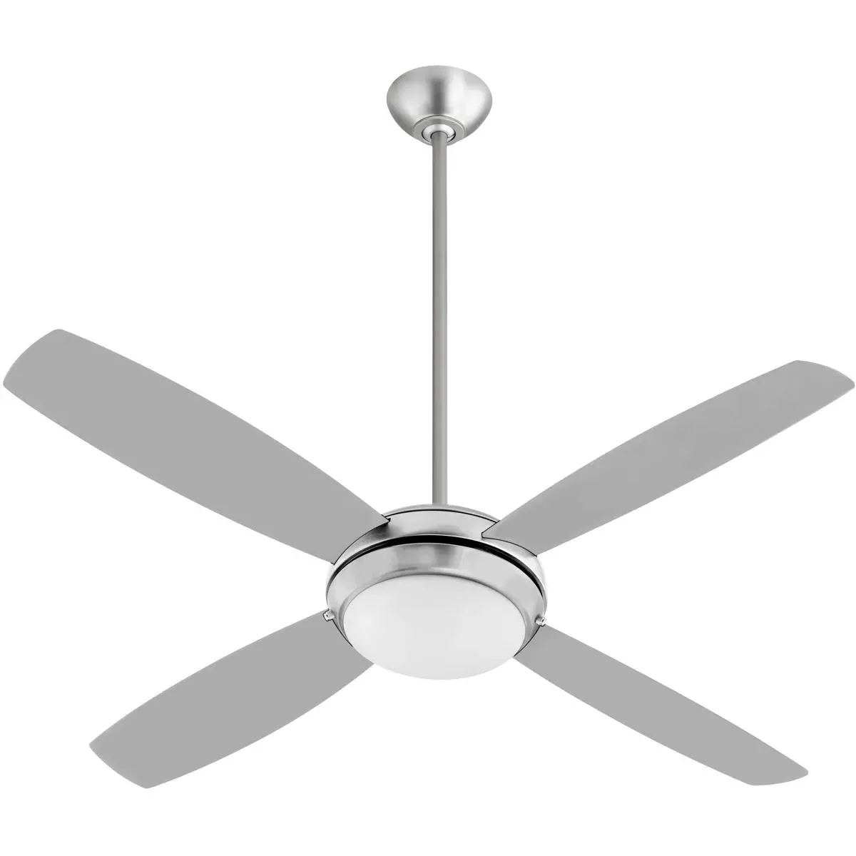 Quorum Expo 52 Inch Ceiling Fan - Satin Nickel, Silver/Weathered Gray product