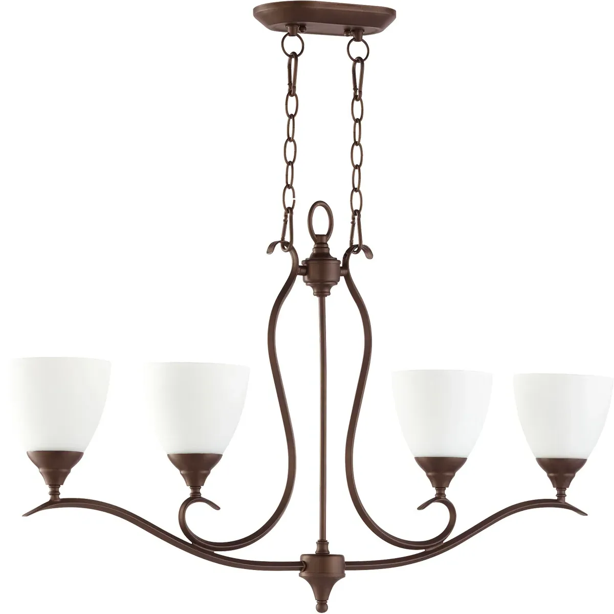 Quorum Flora 4-Light Island Light - Oiled Bronze product