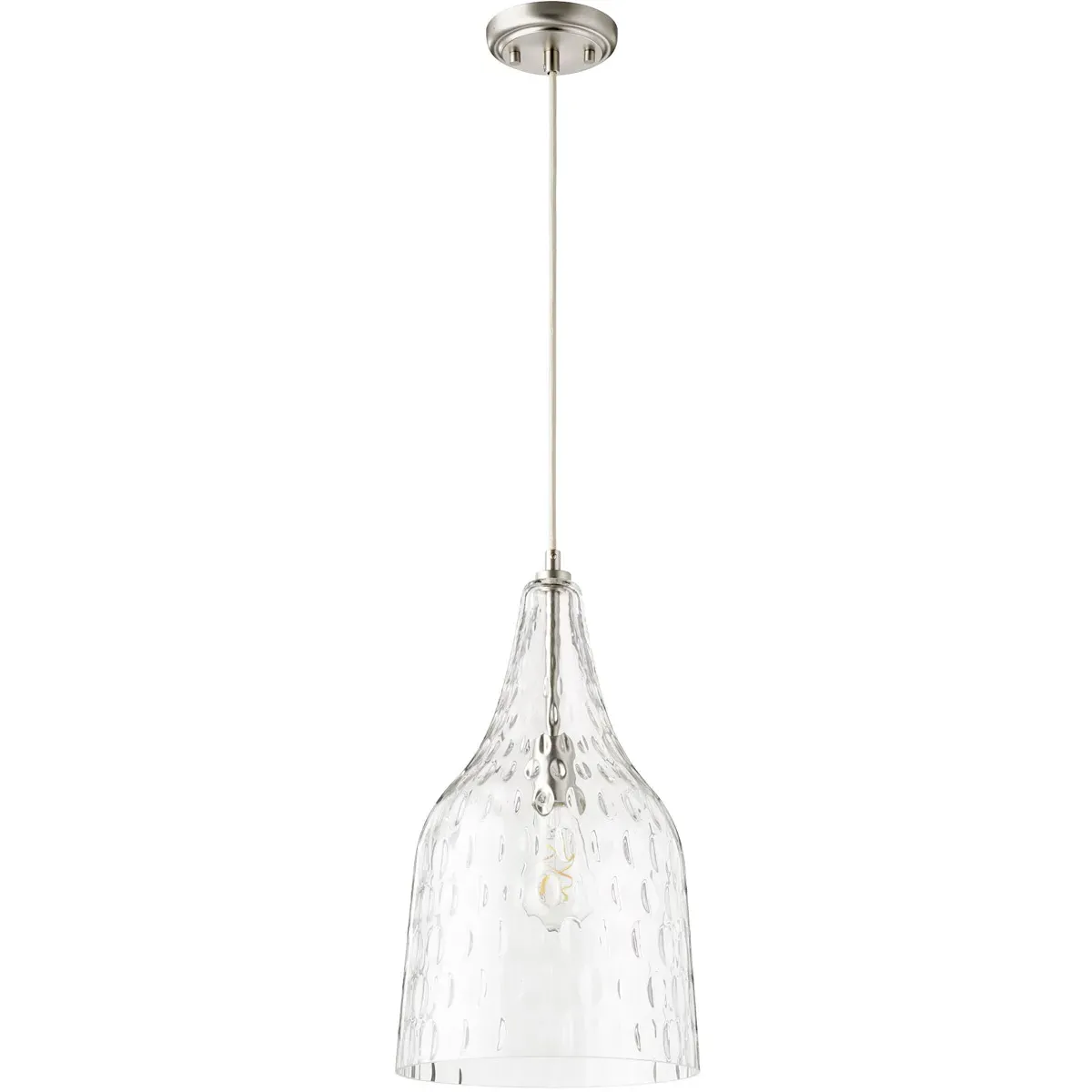 Quorum Fort Worth 1-Light Mini Pendant - Satin Nickel product