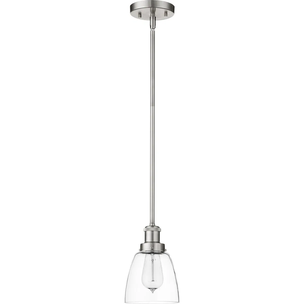 Quorum Fort Worth 1-Light Mini Pendant - Satin Nickel product