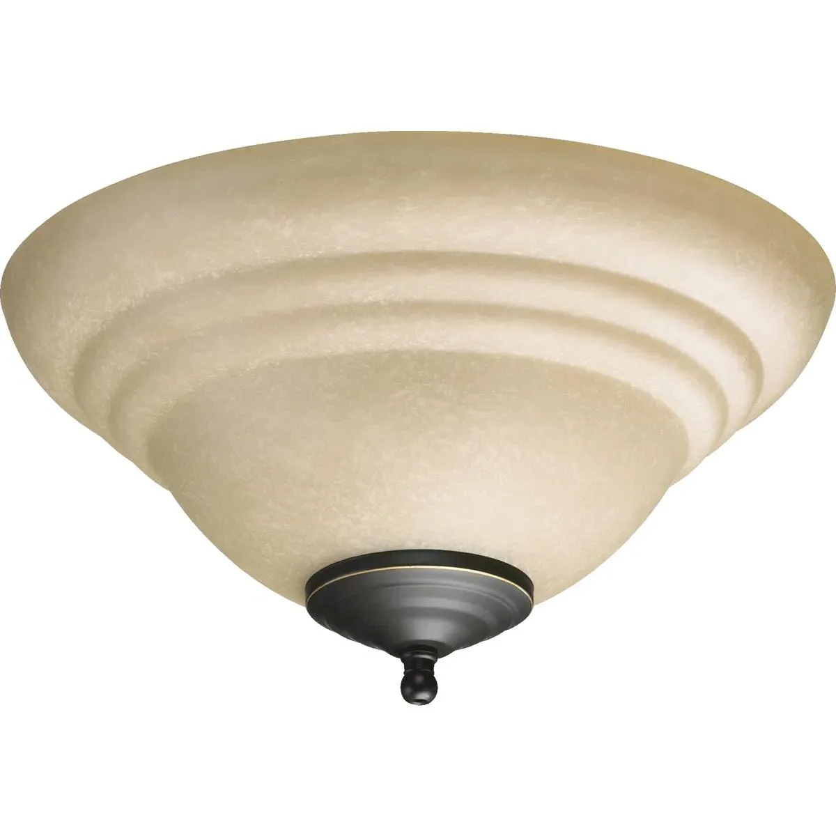 Quorum Fort Worth 2-Light Fan Light Kit - Toasted Sienna, Amber Scavo product