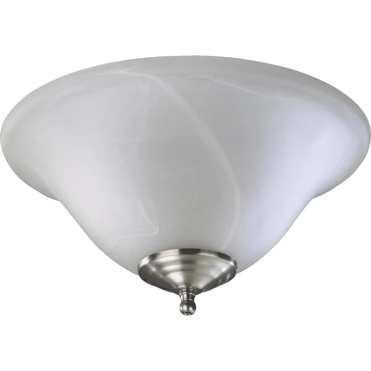 Quorum Fort Worth 2-Light LED Fan Light Kit - Satin Nickel, White product