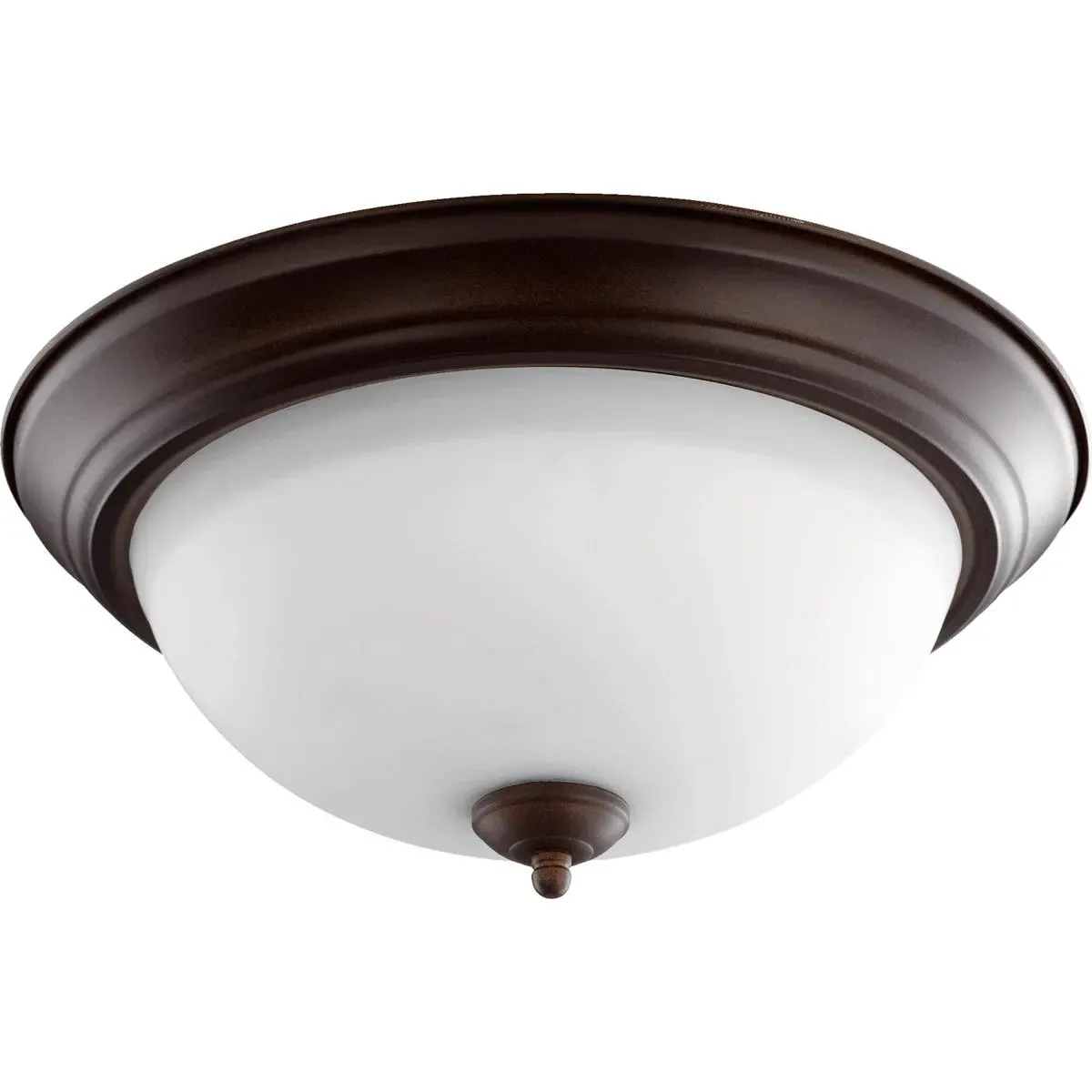 Quorum Fort Worth 3-Light Flush Mount Ceiling Light - Oiled Bronze product