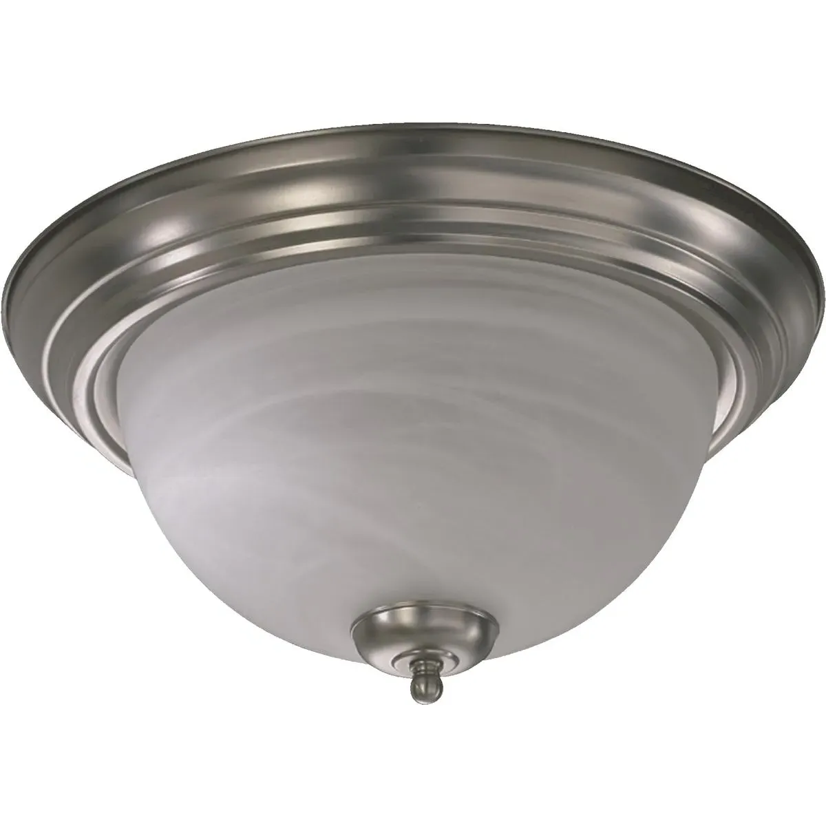 Quorum Fort Worth 3-Light Flush Mount Ceiling Light - Satin Nickel product