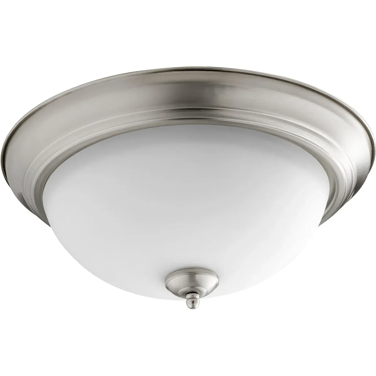 Quorum Fort Worth 3-Light Flush Mount Ceiling Light - Satin Nickel product