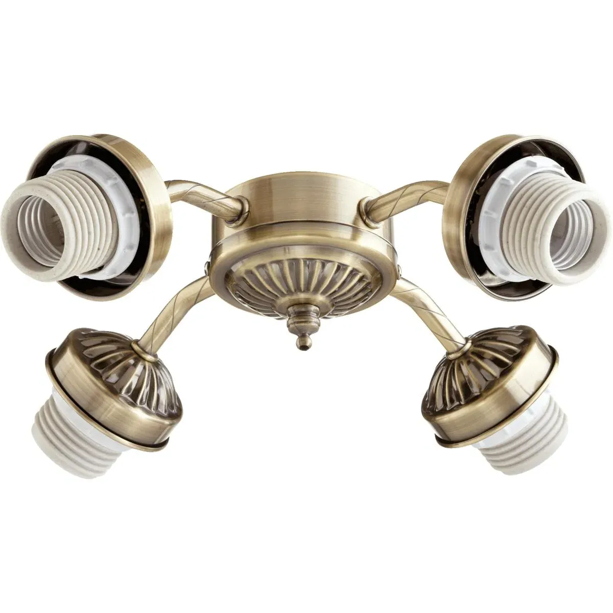 Quorum Fort Worth 4-Light LED Fan Light Kit - Antique Brass product