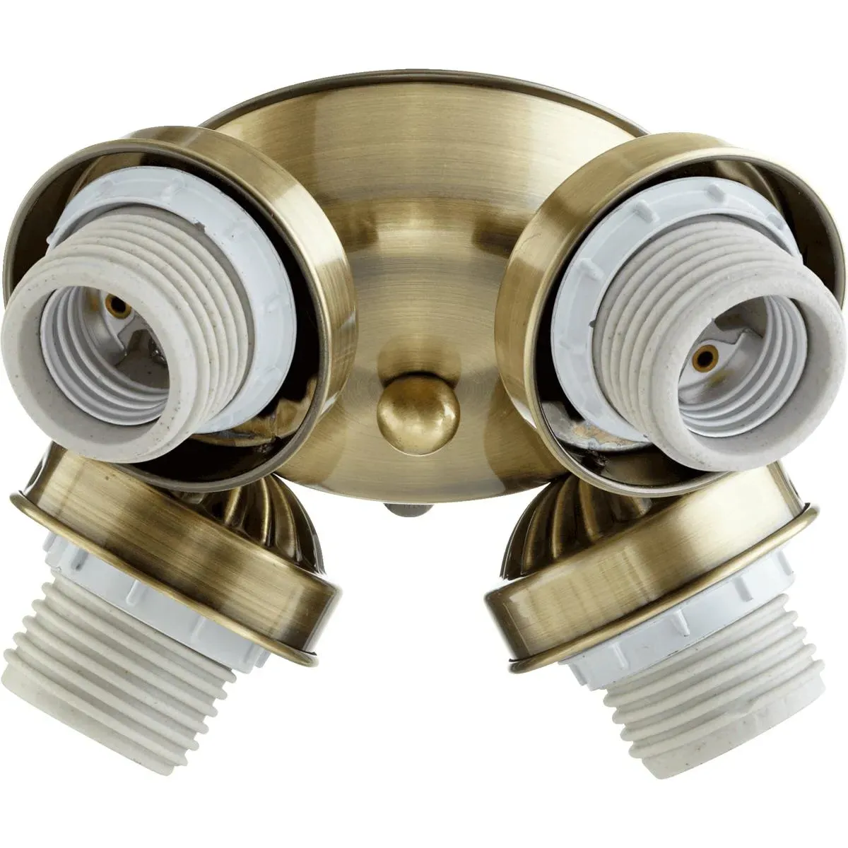 Quorum Fort Worth 4-Light LED Fan Light Kit - Antique Brass product