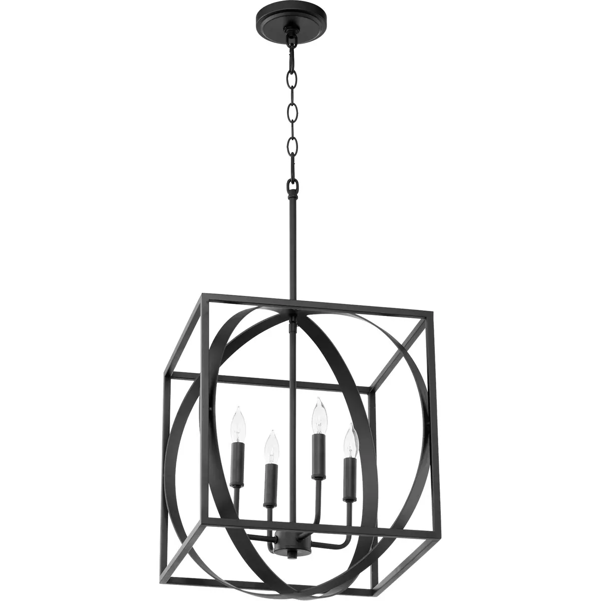 Quorum Fort Worth 4-Light Pendant - Noir product