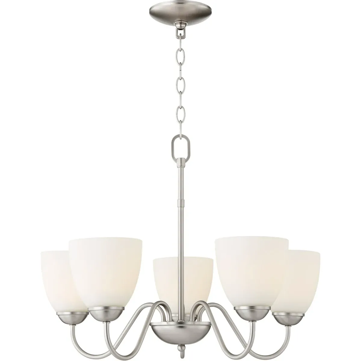 Quorum Fort Worth 5-Light Chandelier - Satin Nickel alternate view