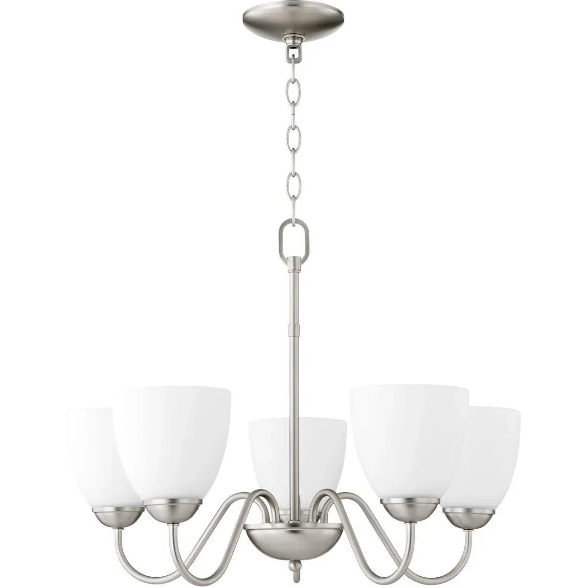 Quorum Fort Worth 5-Light Chandelier - Satin Nickel product