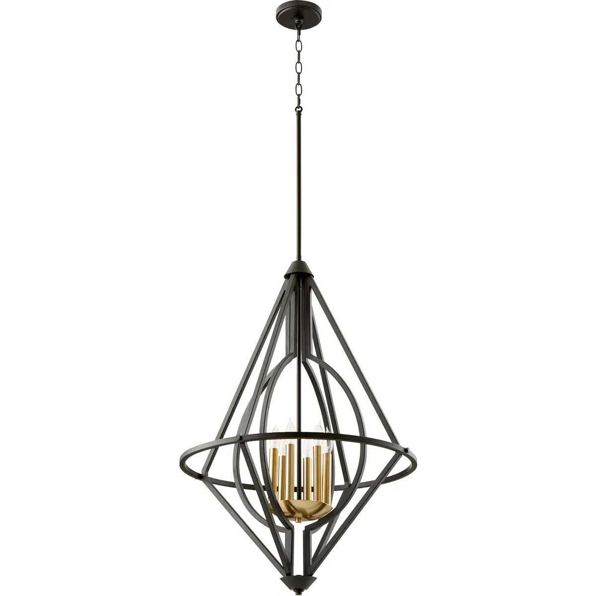 Quorum Fort Worth 6-Light Pendant - Noir product