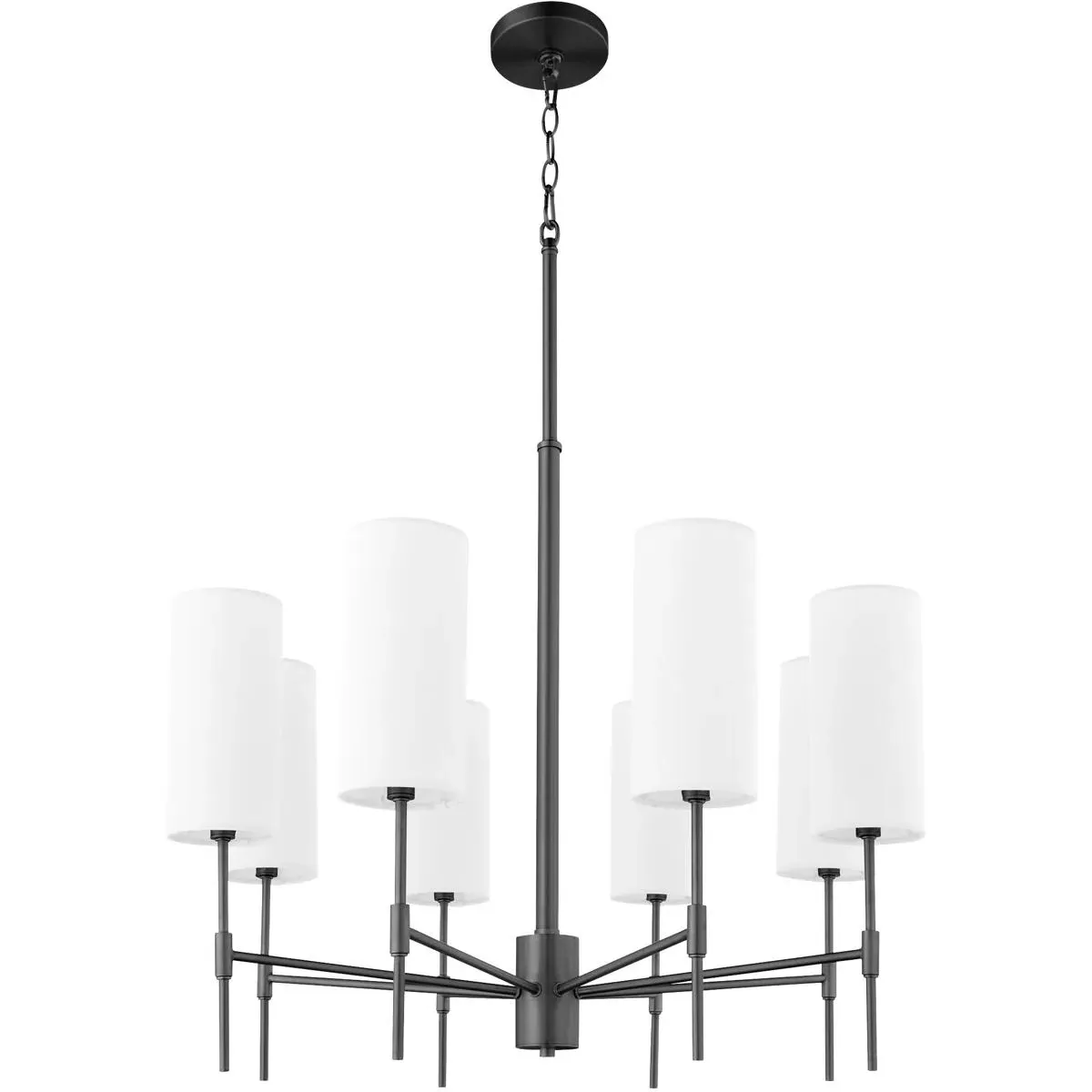 Quorum Hamilton 8-Light Chandelier - Matte Black product